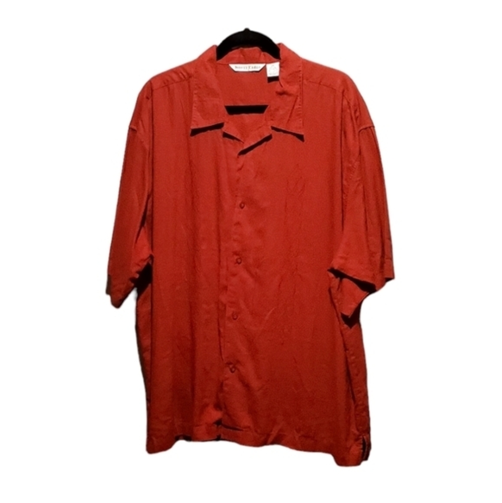 Men's Monte Carlo Embroidered‎ Button Down Shirt Top Plus Size 2X